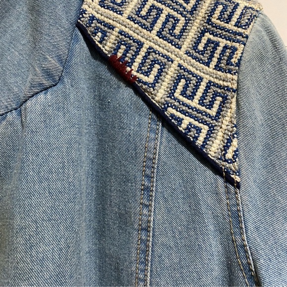 Free People Denim and Sherpa jacket large - Picture 7 of 16